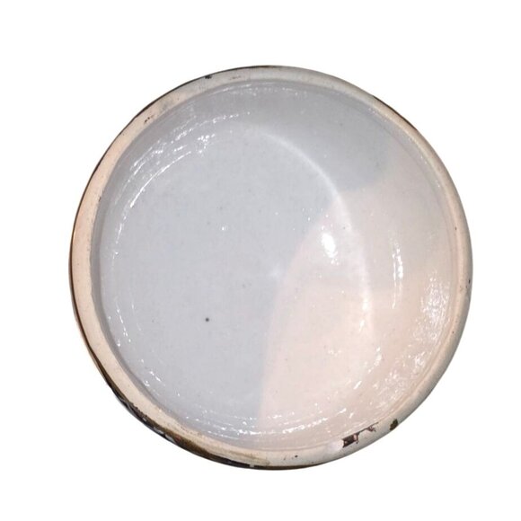 Vintage Ginger Jar Blue & White Porcelain Lid Hand-Painted Birds & Floral Motif - Picture 6 of 11